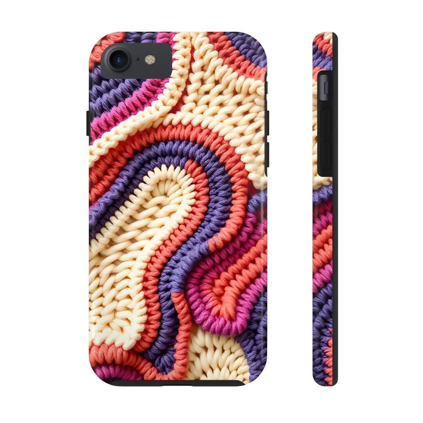 Handwoven Textile Art Phone Case for iPhone 7-16 and Galaxy S21-S24 Models - KarArmDesign