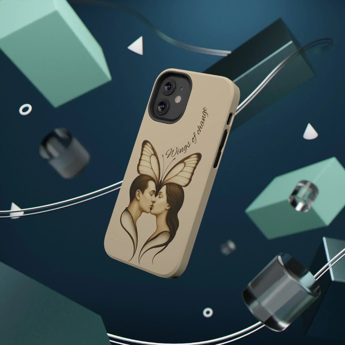 Romantic Butterfly Couple Phone Case for iPhone 12-16 and Samsung Galaxy S22 - KarArmDesign