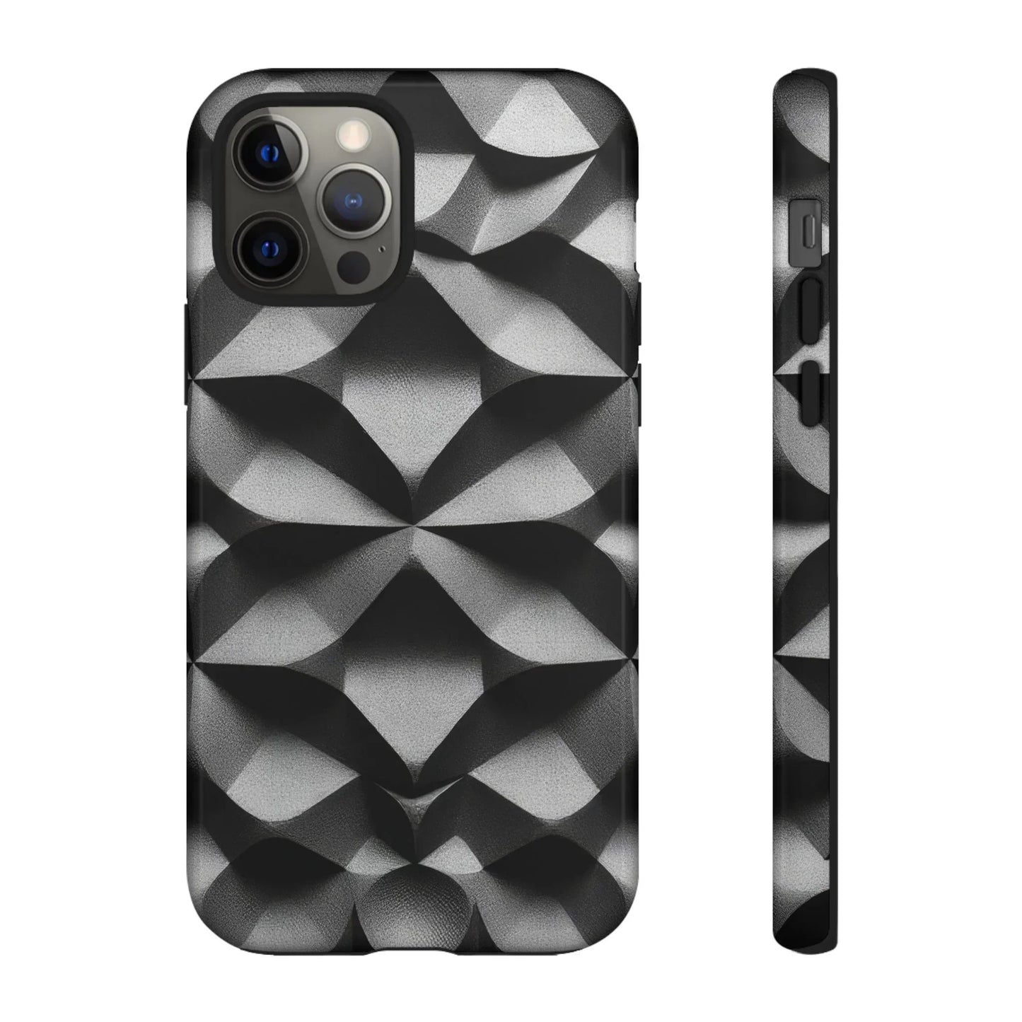 3D Geometric Phone Case for iPhone 8–16 Models - KarArmDesign