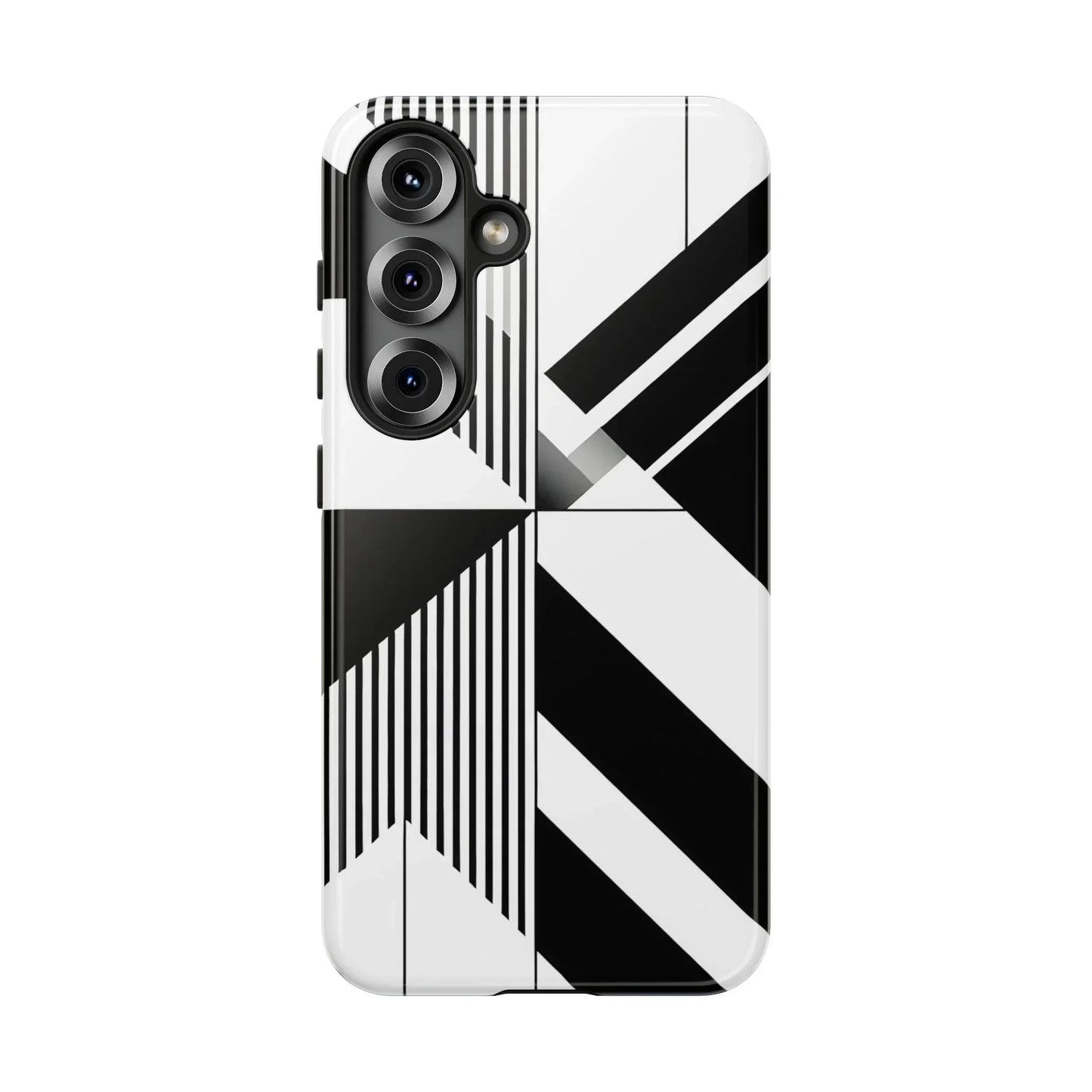 Monochrome Tough Phone Case for iPhone 11-16 and Samsung Galaxy S10–S25 Models - KarArmDesign