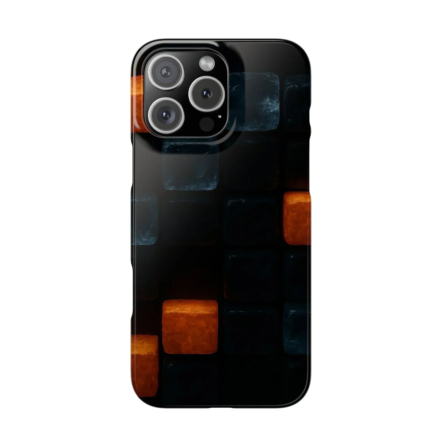 Blue Geometric Phone Case for iPhone 12-16 Models - KarArmDesign