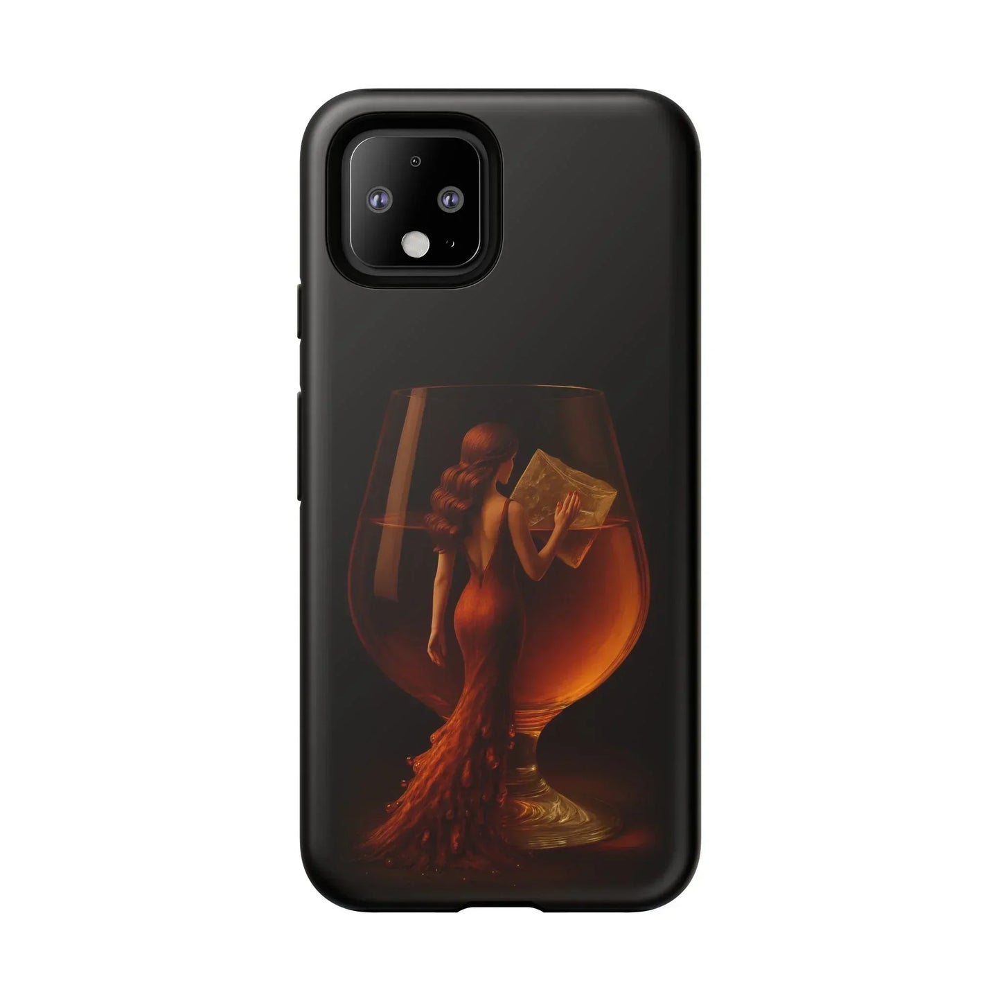 Elegant Midnight Lady Phone Case for iPhone 8-16 and Google Pixel up to 9 Models - KarArmDesign