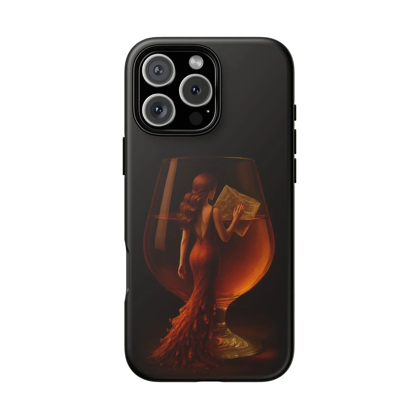 Elegant Midnight Lady Phone Case for iPhone 8-16 and Google Pixel up to 9 Models - KarArmDesign