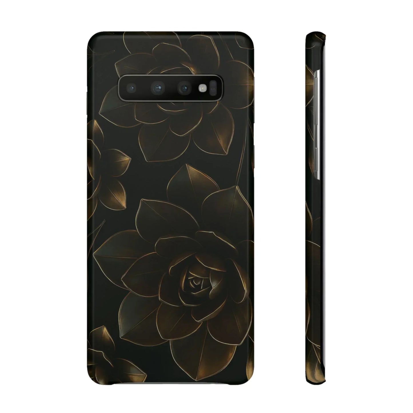 Metal Flower Phone Case for iPhone 7-16 and Galaxy S10-S24 Models - KarArmDesign
