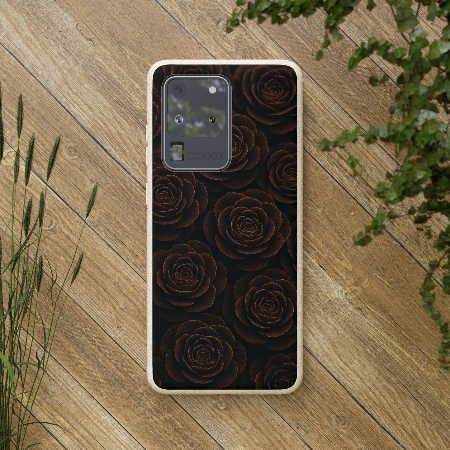 Wooden Roses Phone Case for iPhone 11-16 and Samsung Galaxy S20-S22 Models - KarArmDesign