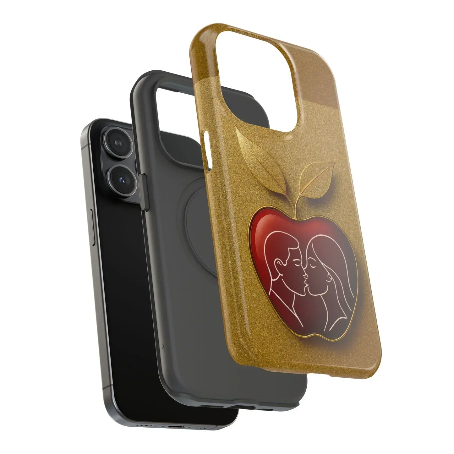 Romantic Apple Phone Case for iPhone 12-16 Models - KarArmDesign