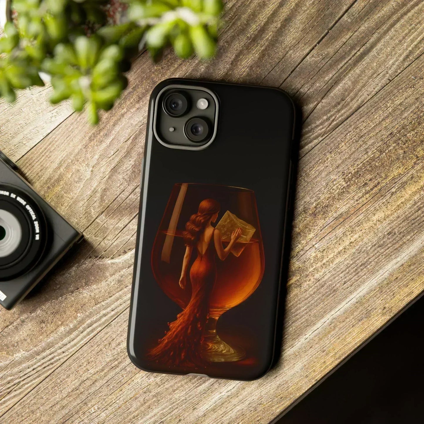Elegant Midnight Lady Phone Case for iPhone 8-16 and Google Pixel up to 9 Models - KarArmDesign