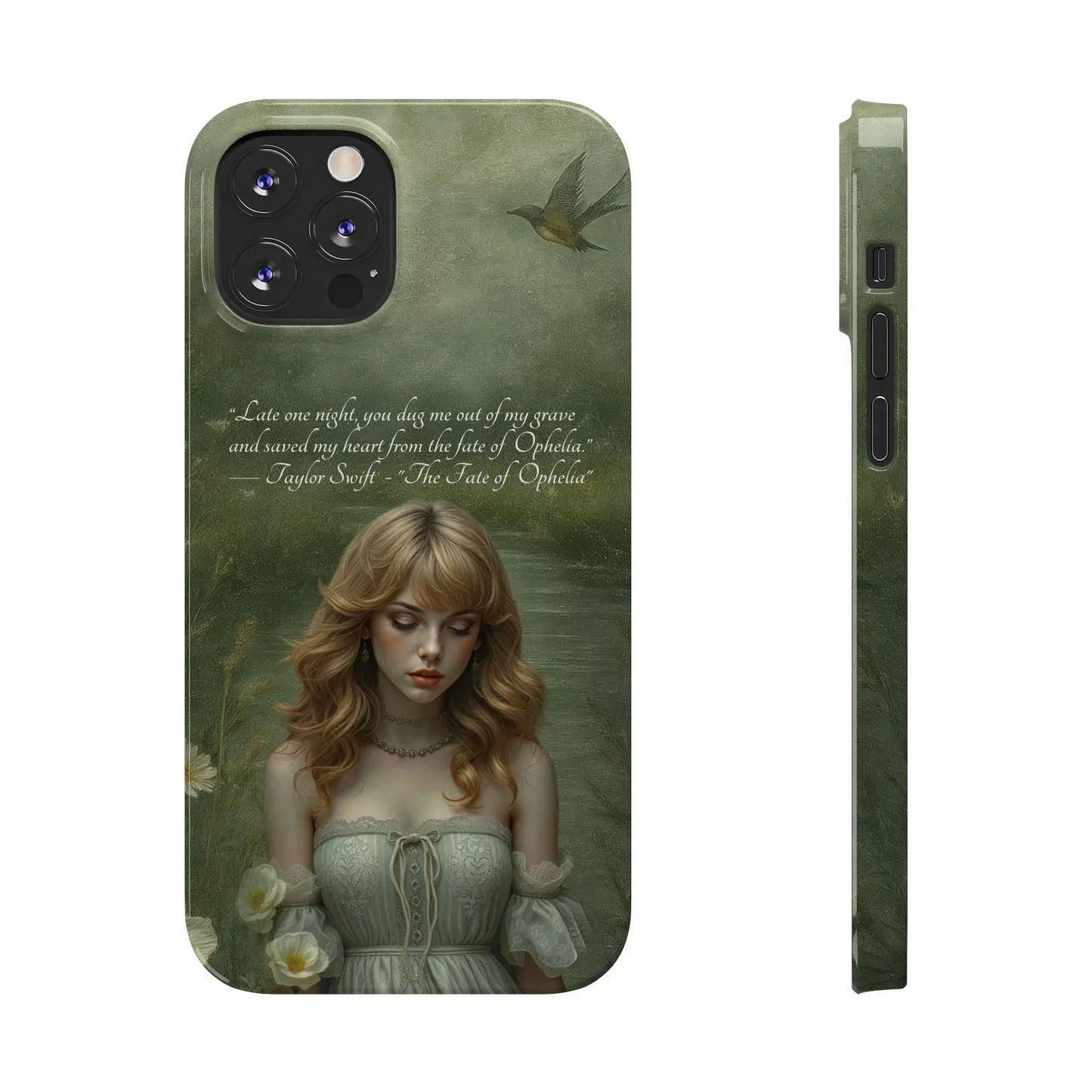 "Melancholic Ophelia" Phone Case for iPhone 7-17 Models - KARARMDESIGN