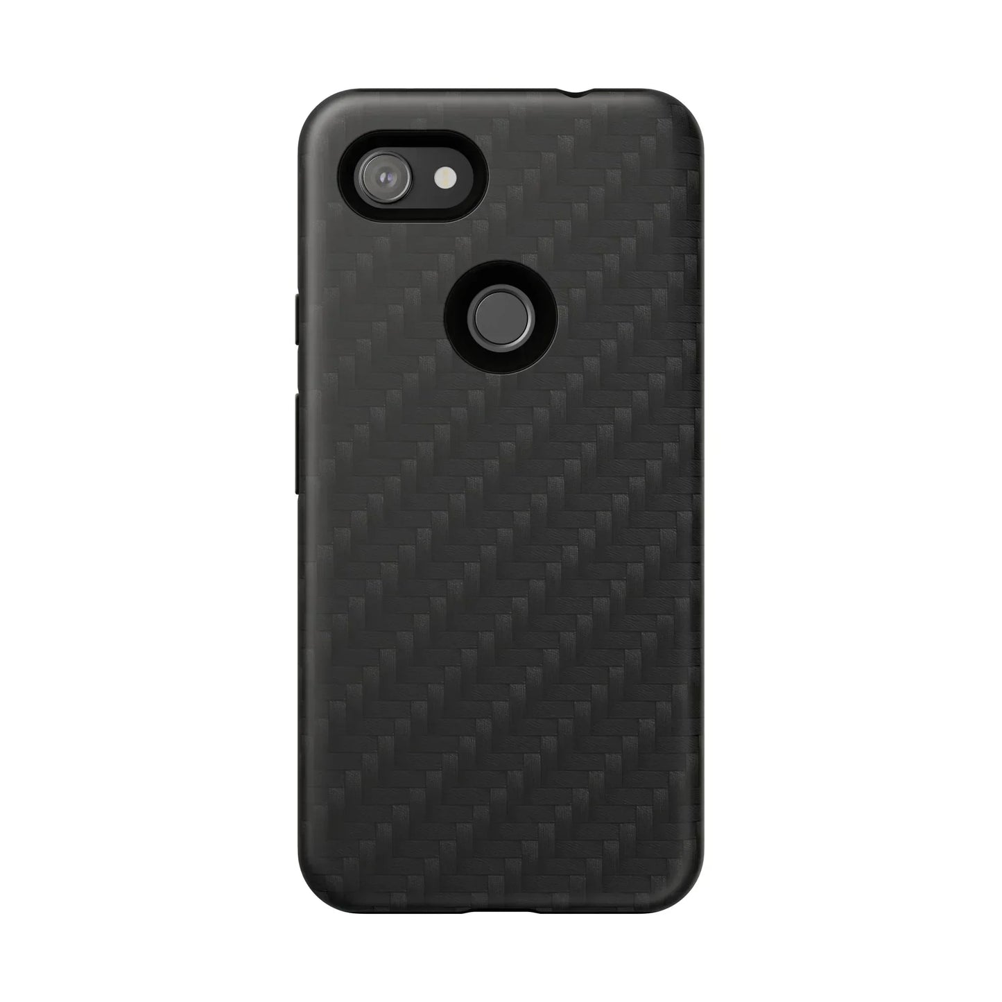Black Carbon Phone Case Tough Case for iPhone 8-16 and Google Pixel up to 9 Models - KarArmDesign