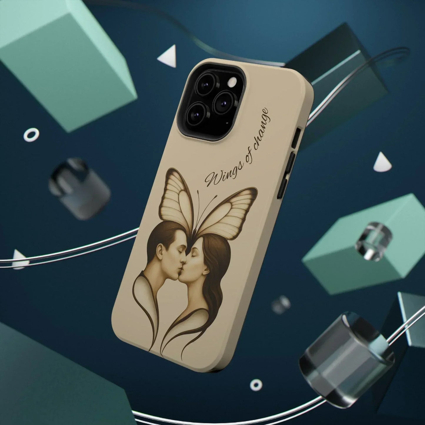 Romantic Butterfly Couple Phone Case for iPhone 12-16 and Samsung Galaxy S22 - KarArmDesign