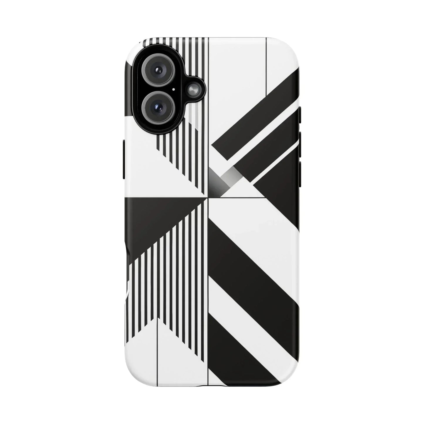 Monochrome Tough Phone Case for iPhone 11-16 and Samsung Galaxy S10–S25 Models - KarArmDesign