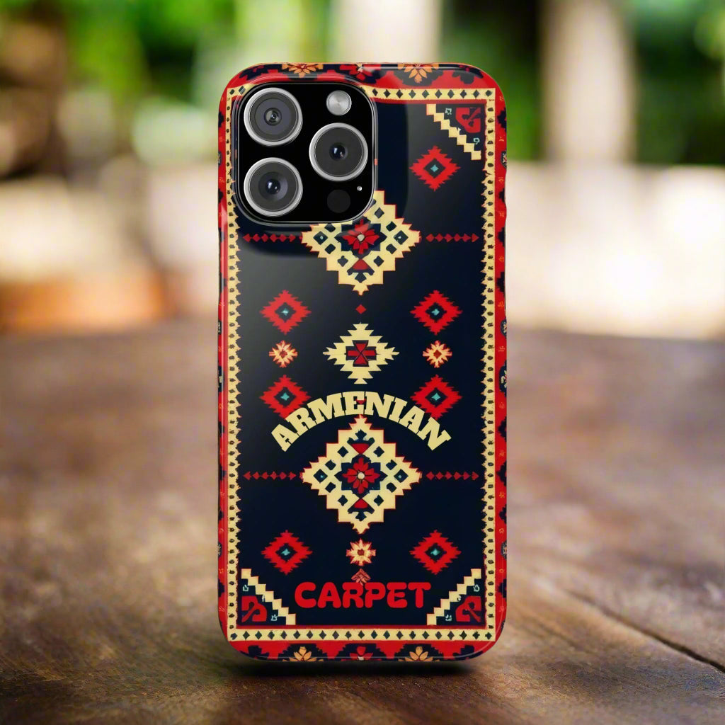 Armenian Carpet Pattern Traditional Ethnic Design Phone Case for iPhone 7-16 Models - KarArmDesign
