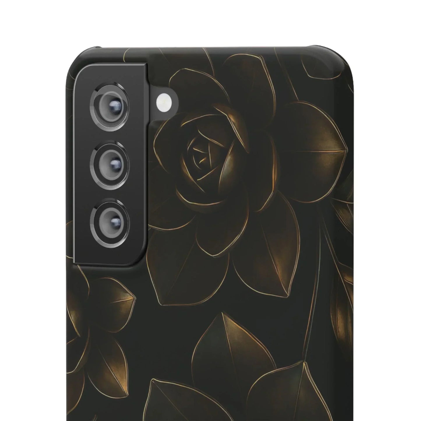 Metal Flower Phone Case for iPhone 7-16 and Galaxy S10-S24 Models - KarArmDesign