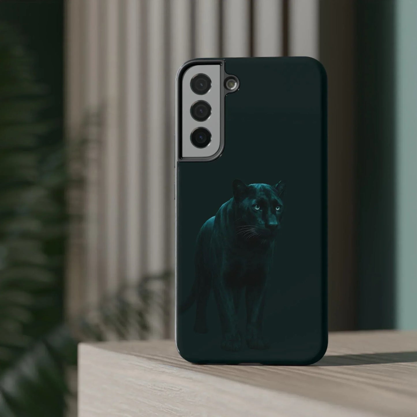 Black Panther Phone Case for iPhone 12-16 and Samsung Galaxy S21-S22 Models - KarArmDesign