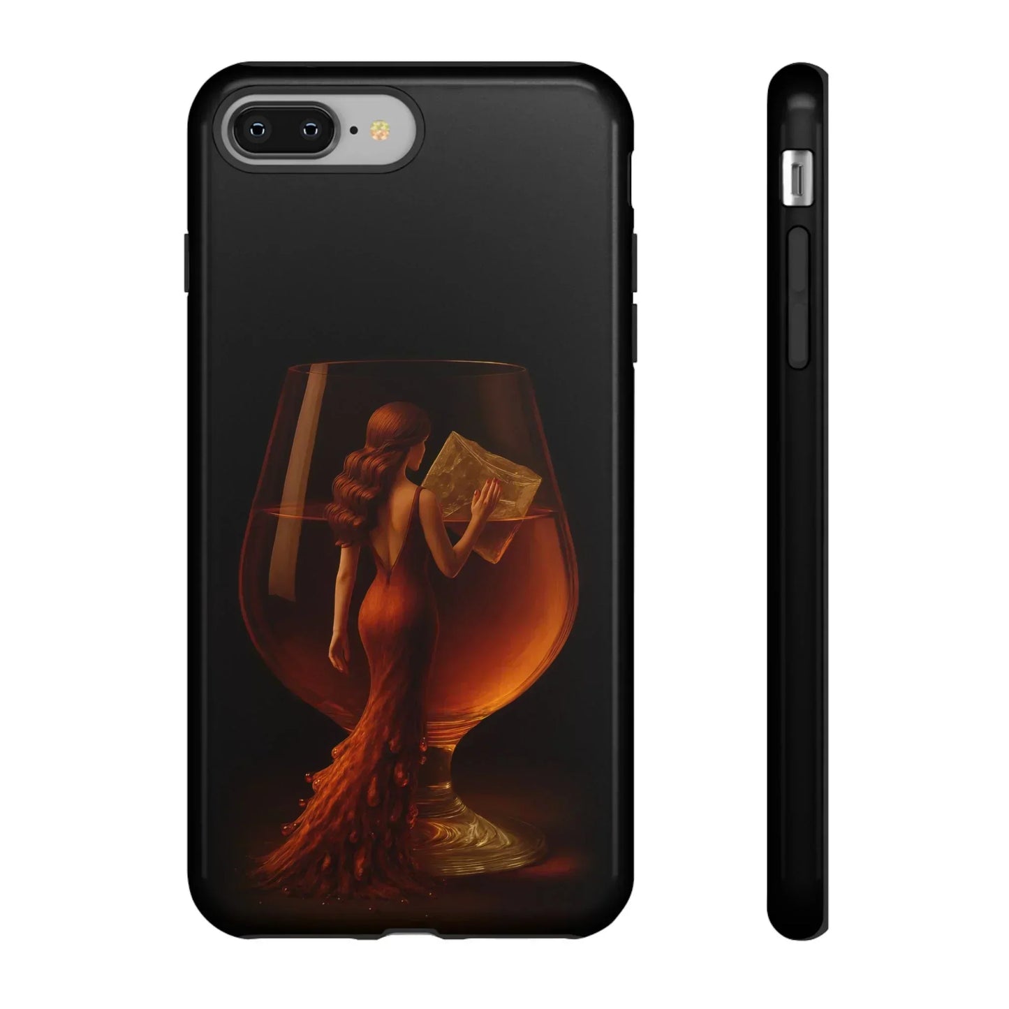 Elegant Midnight Lady Phone Case for iPhone 8-16 and Google Pixel up to 9 Models - KarArmDesign
