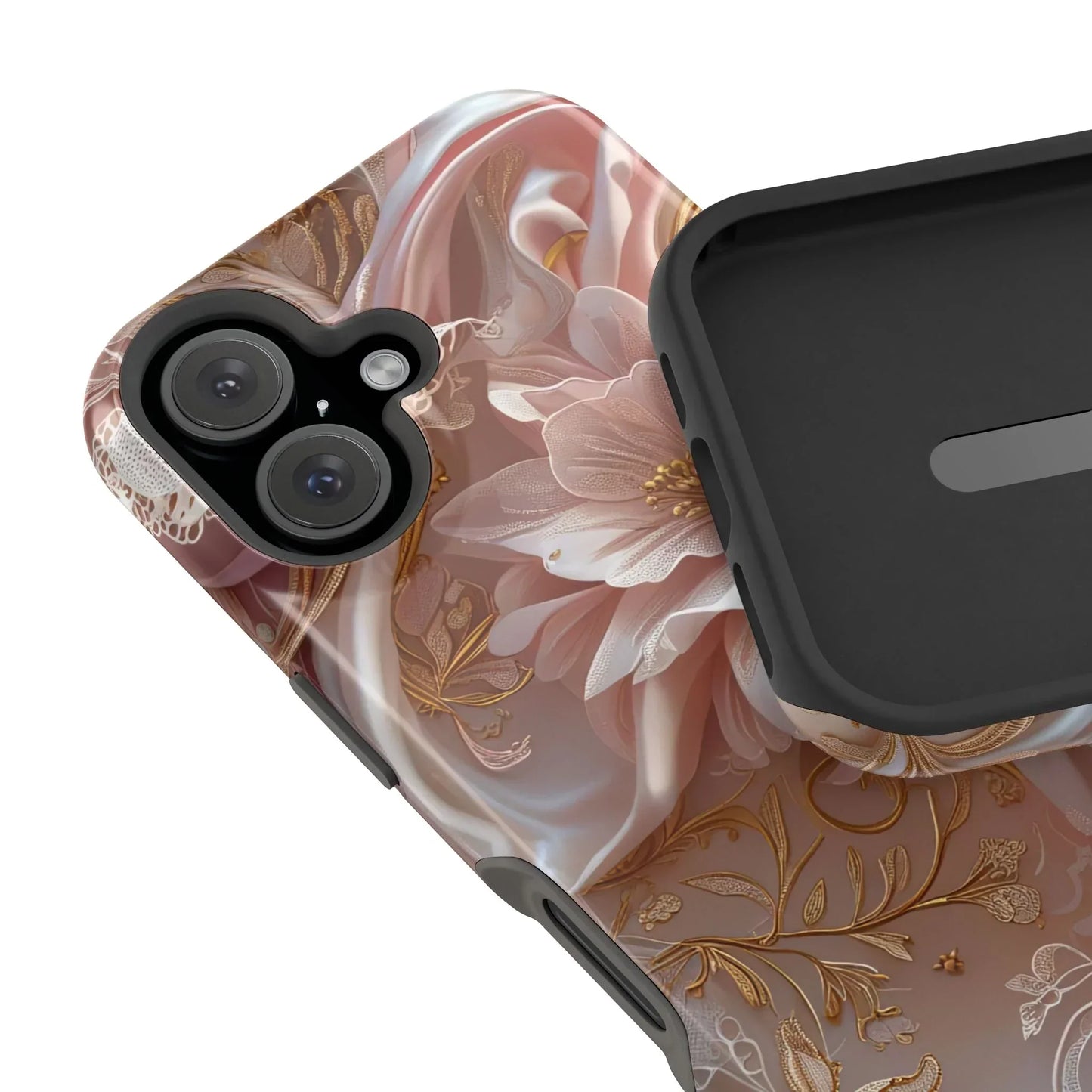 Elegant Floral Impact-Resistant Phone Case for iPhone 12-16 and Samsung Galaxy S21-S22 Models - KarArmDesign