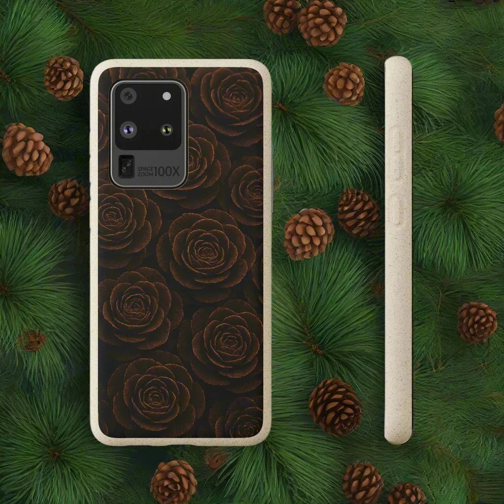 Wooden Roses Phone Case for iPhone 11-16 and Samsung Galaxy S20-S22 Models - KarArmDesign
