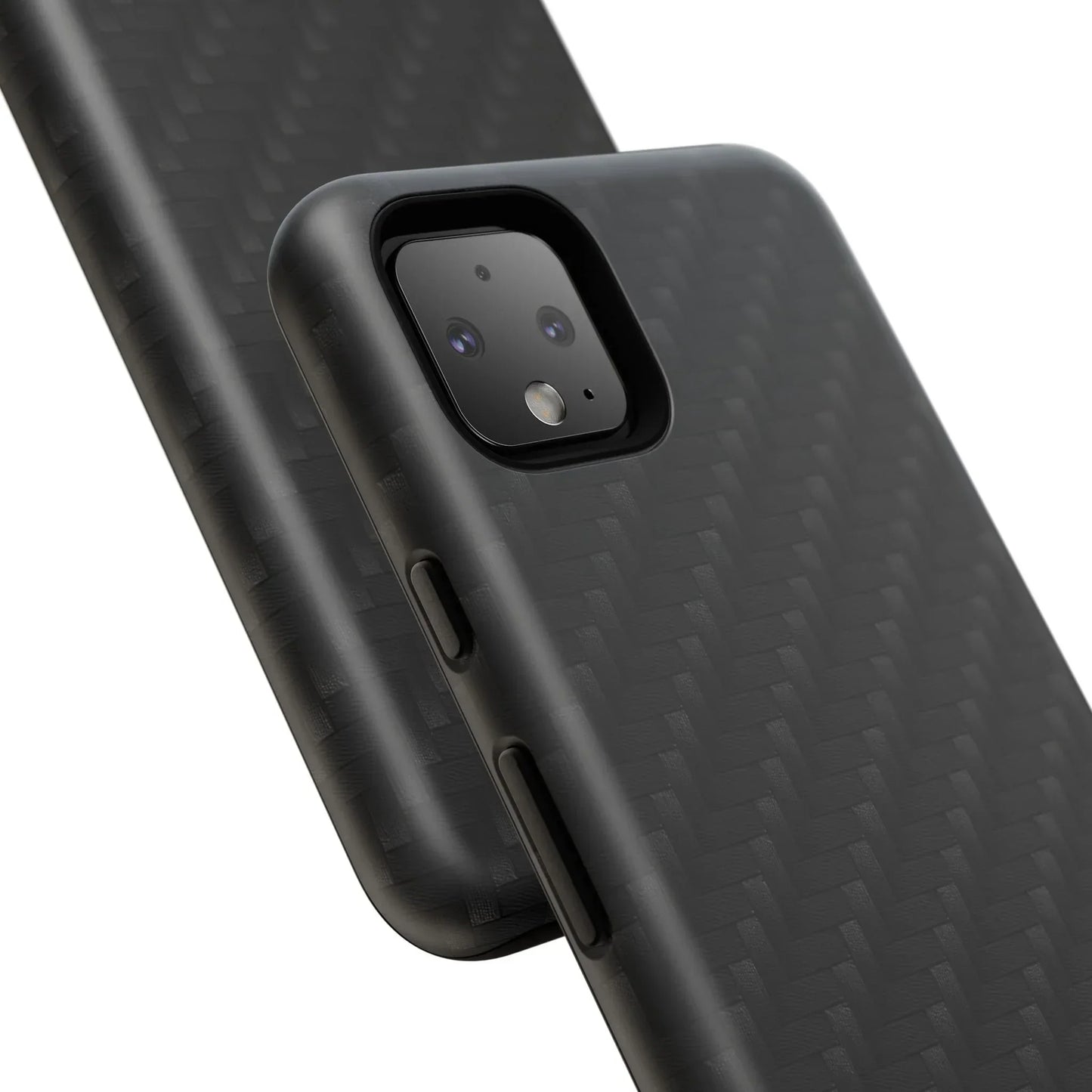 Black Carbon Phone Case Tough Case for iPhone 8-16 and Google Pixel up to 9 Models - KarArmDesign