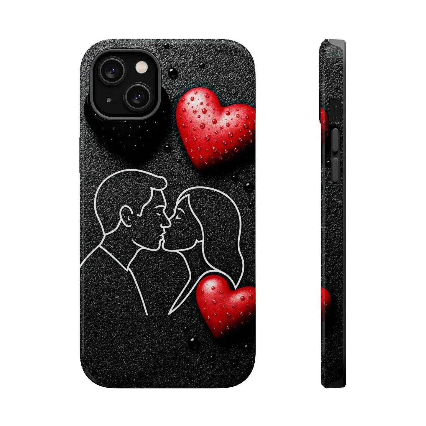 Midnight Kiss Phone Case for iPhone 13-16 Models - KarArmDesign