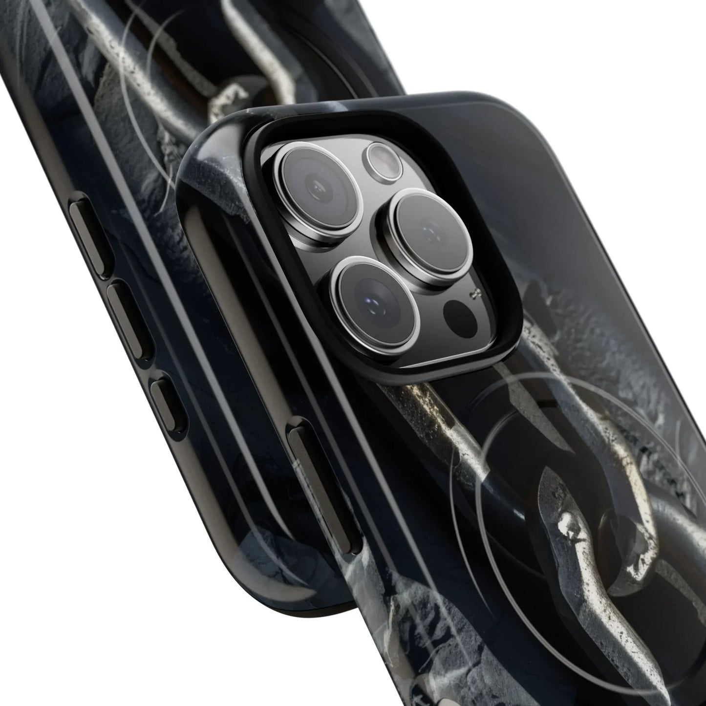 “Iron Chain” Tough Magnetic Phone Case for iPhone 14-16 Models - KarArmDesign