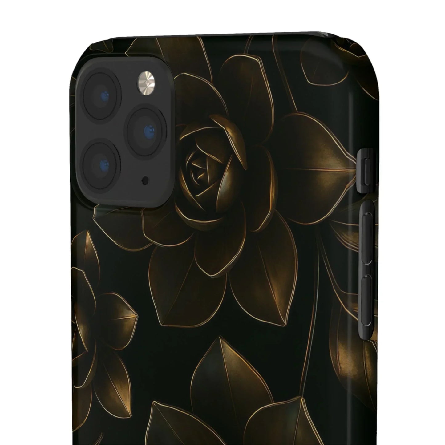 Metal Flower Phone Case for iPhone 7-16 and Galaxy S10-S24 Models - KarArmDesign