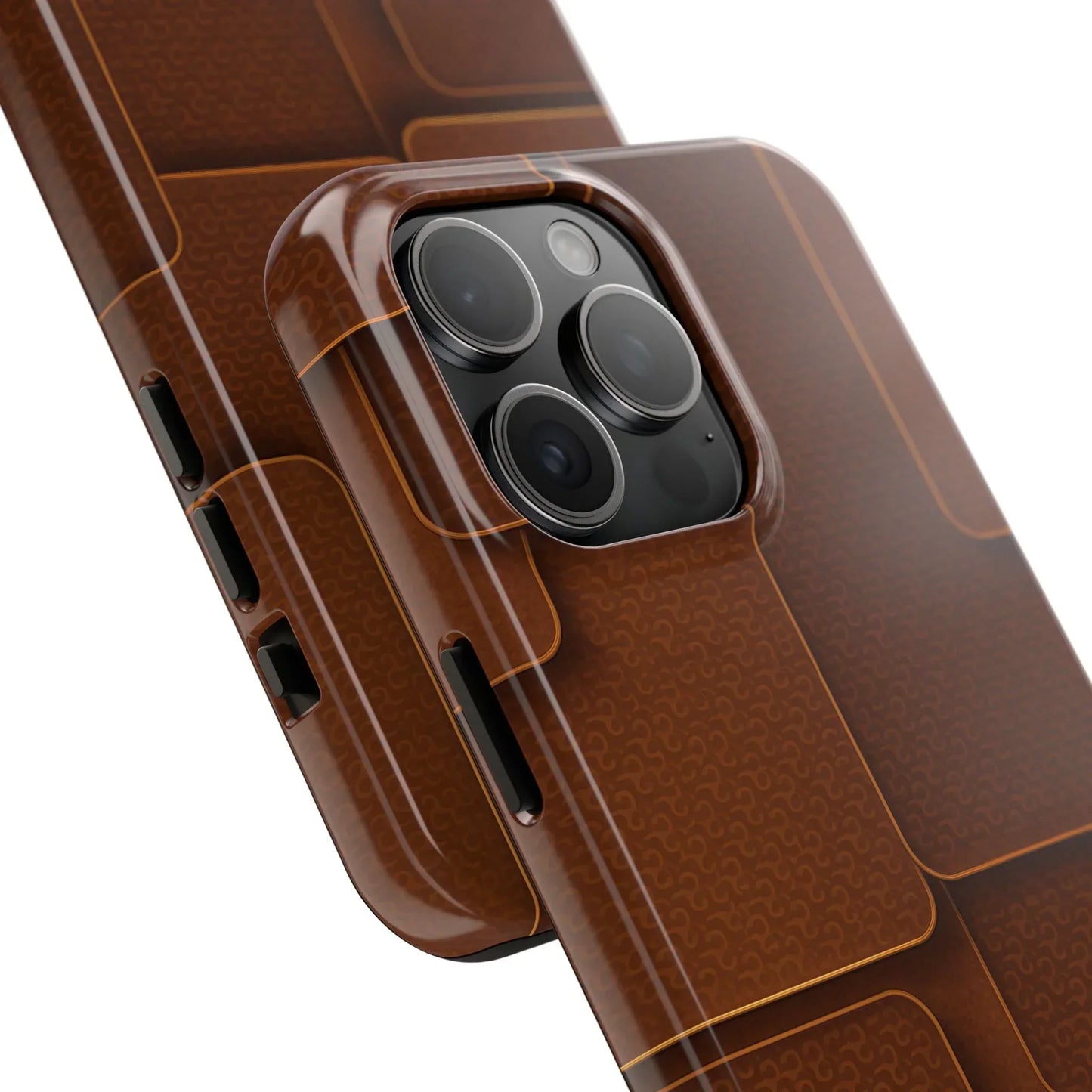 Textured Brown Phone Case for iPhone 7-16 and Samsung Galaxy S21-S24 Models - KarArmDesign