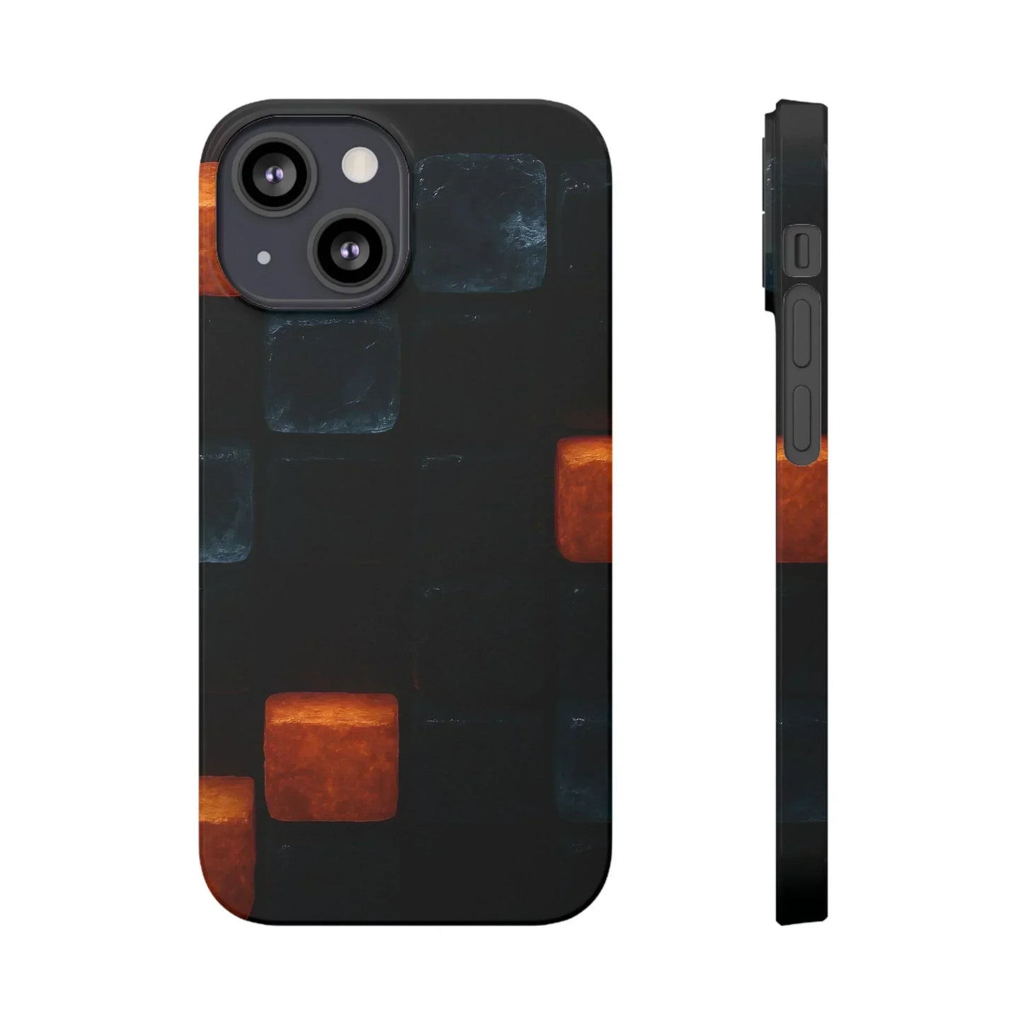 Blue Geometric Phone Case for iPhone 12-16 Models - KarArmDesign