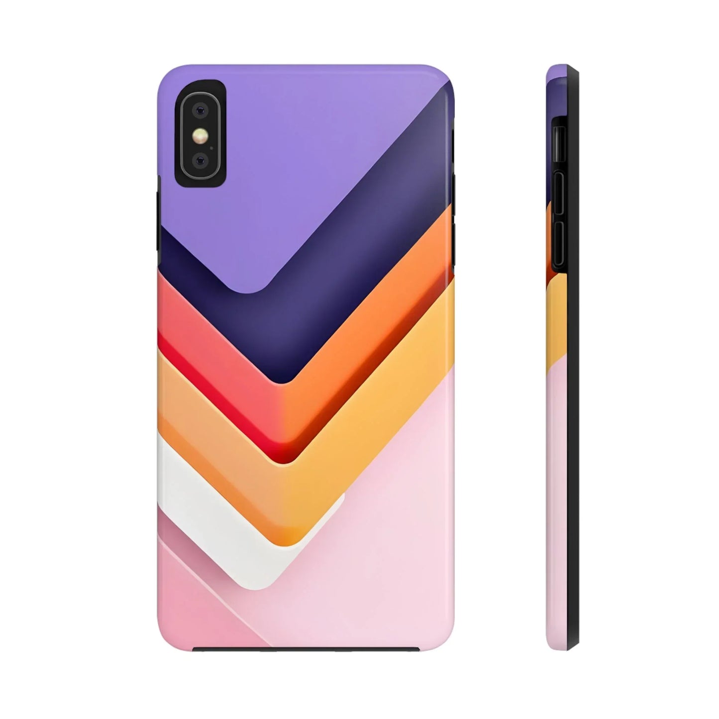 Vibrant Geometric Chevron Phone Case for iPhone and Samsung Galaxy - KarArmDesign