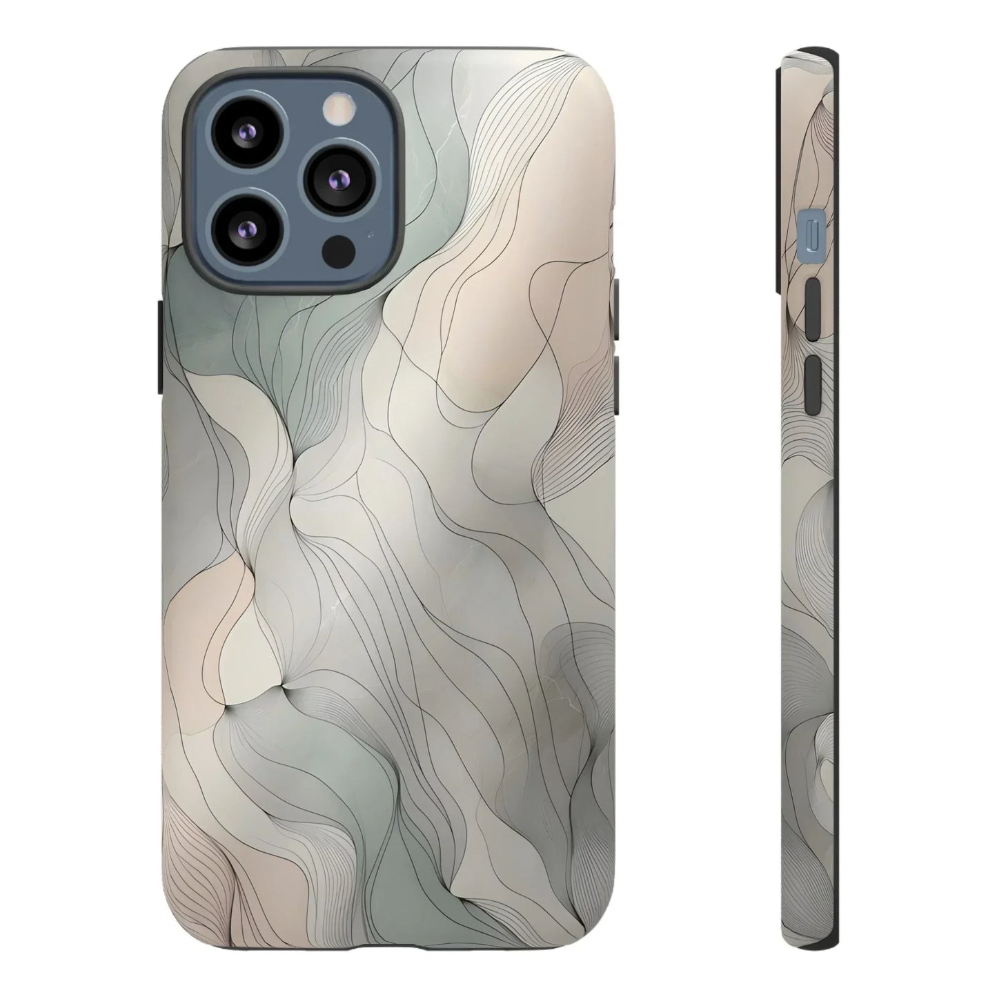 Pastel Wave Phone Case – Minimalist Design for iPhone & Pixel - KarArmDesign