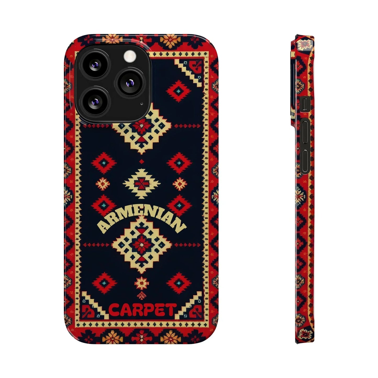 Armenian Carpet Pattern Traditional Ethnic Design Phone Case for iPhone 7-16 Models - KarArmDesign