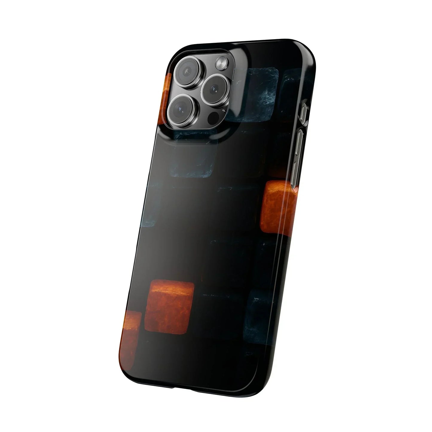 Blue Geometric Phone Case for iPhone 12-16 Models - KarArmDesign