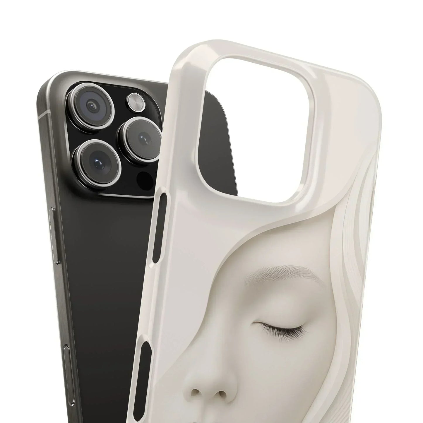 Minimalist Face Phone Case for iPhone 7-16 Models - KarArmDesign