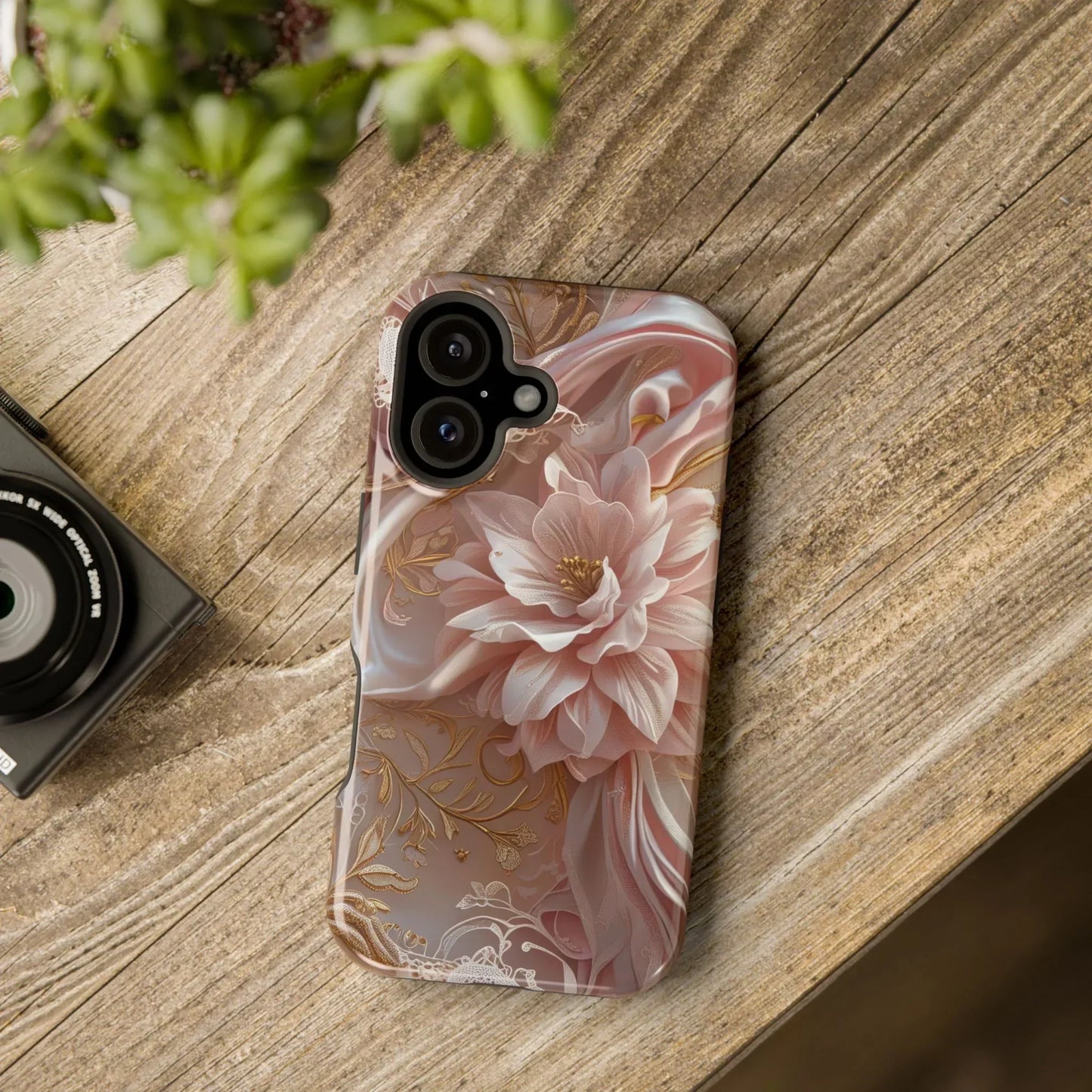 Elegant Floral Impact-Resistant Phone Case for iPhone 12-16 and Samsung Galaxy S21-S22 Models - KarArmDesign