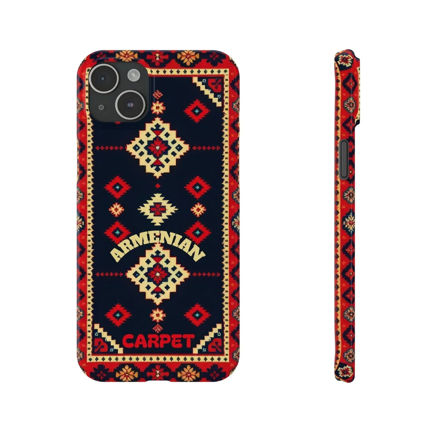 Armenian Carpet Pattern Traditional Ethnic Design Phone Case for iPhone 7-16 Models - KarArmDesign