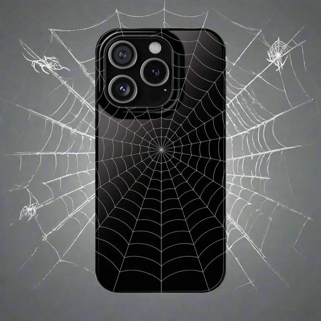 Spider Web Phone Case Slim Cases for iPhone 12-16 Models - KarArmDesign