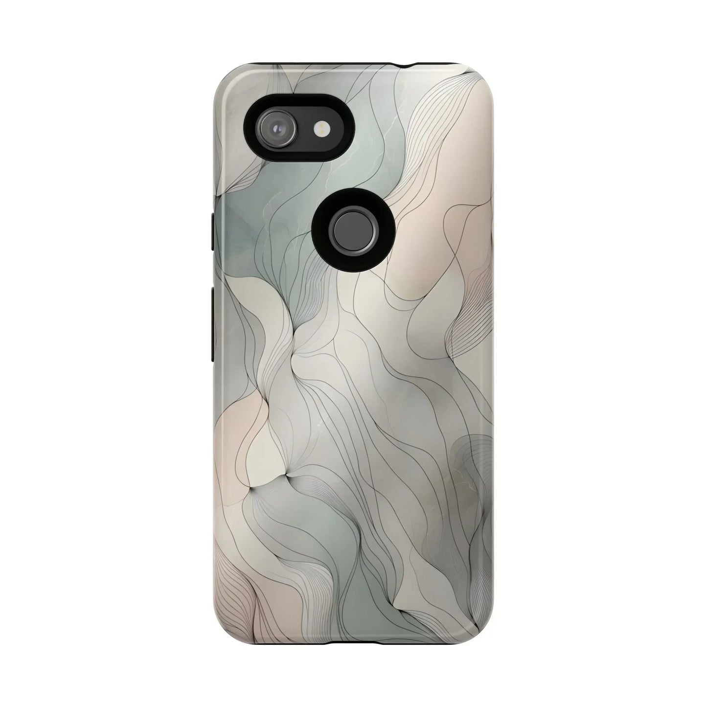 Pastel Wave Phone Case – Minimalist Design for iPhone & Pixel - KarArmDesign