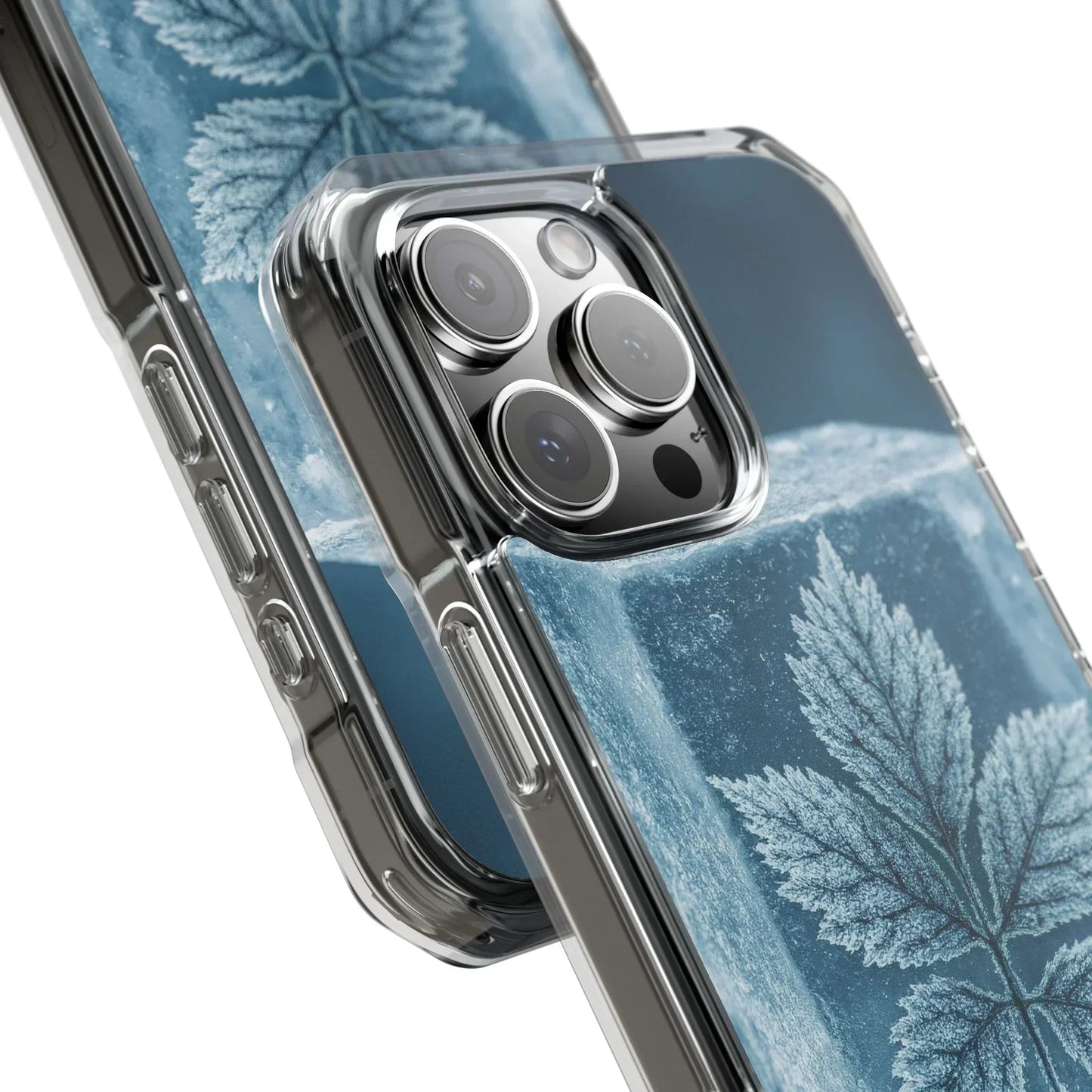Frozen Leaf Inside Ice Cube - Phone Case for iPhone 14-16 Models - KarArmDesign