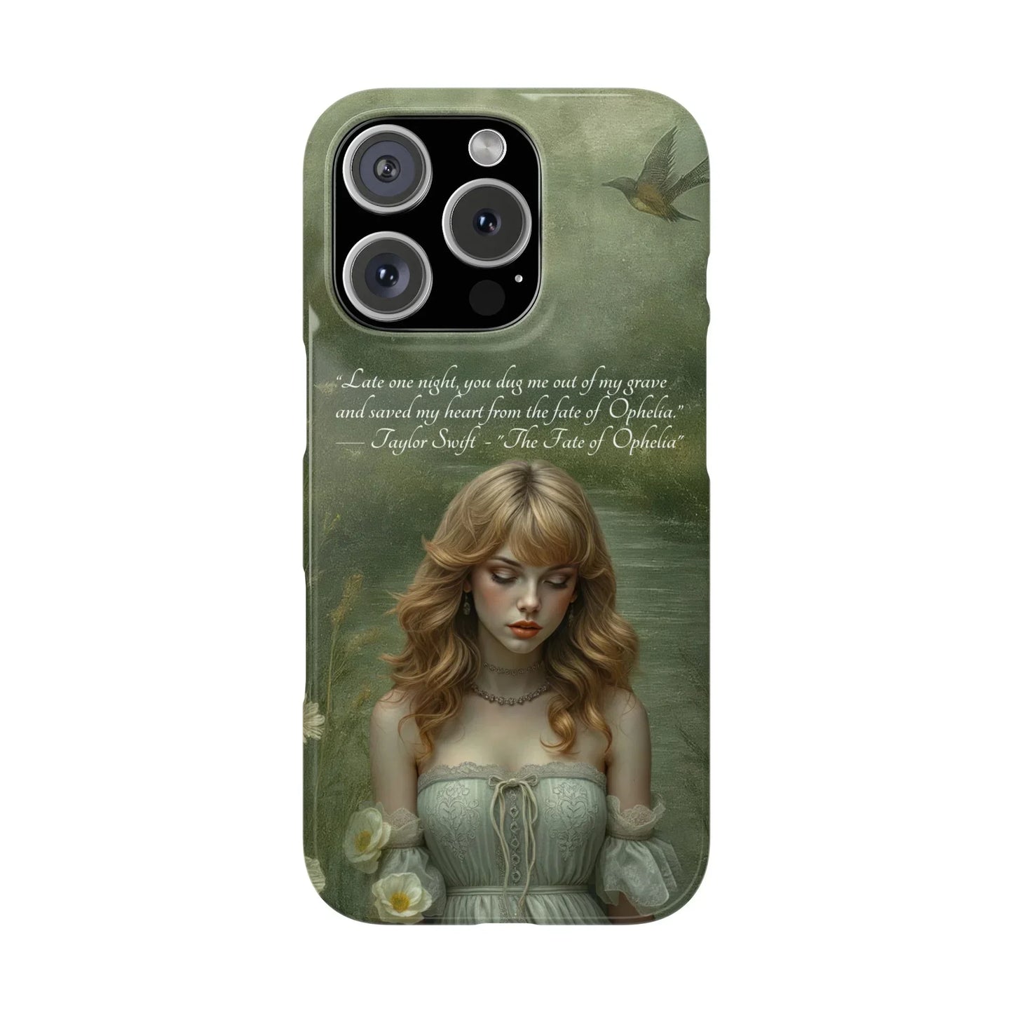 "Melancholic Ophelia" Phone Case for iPhone 7-17 Models - KARARMDESIGN