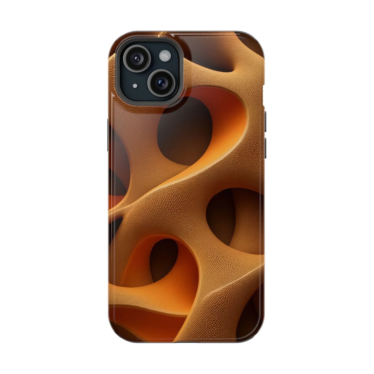 Amber Flow Phone Case for iPhone 11-17 and Samsung Galaxy S21-S22 Models - KarArmDesign