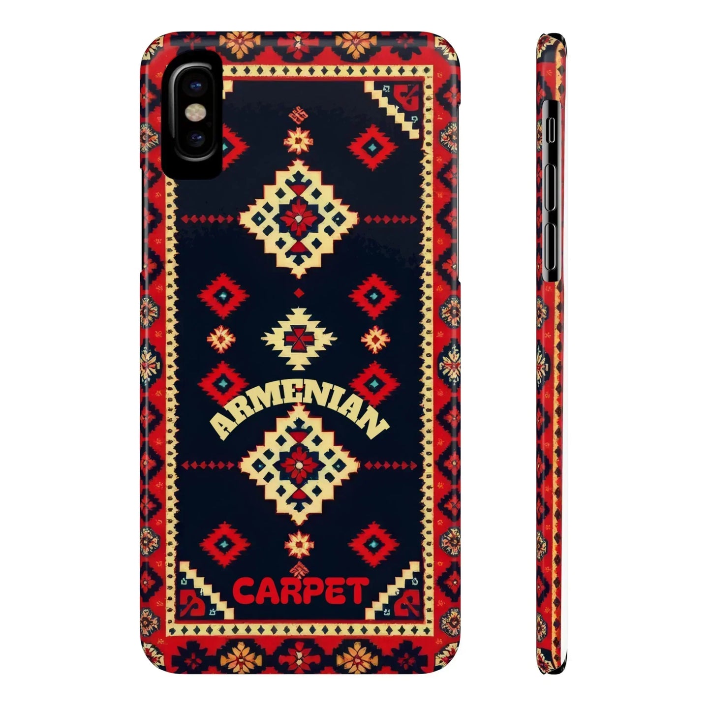Armenian Carpet Pattern Traditional Ethnic Design Phone Case for iPhone 7-16 Models - KarArmDesign