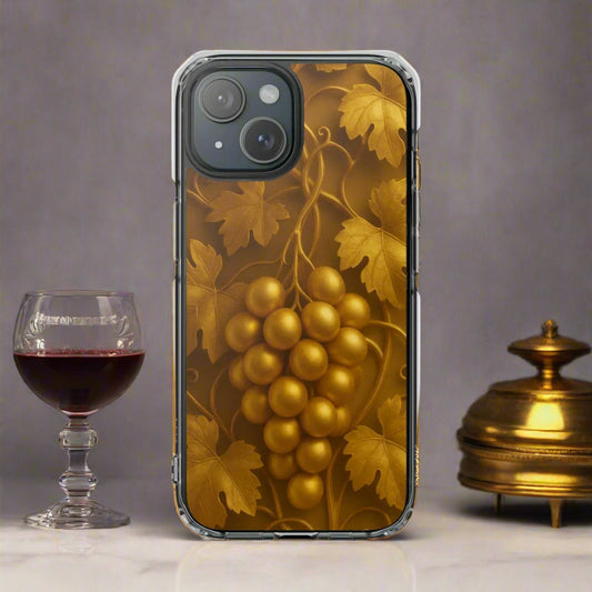 Golden Grapes Phone Case for iPhone 14–16 Models - KarArmDesign