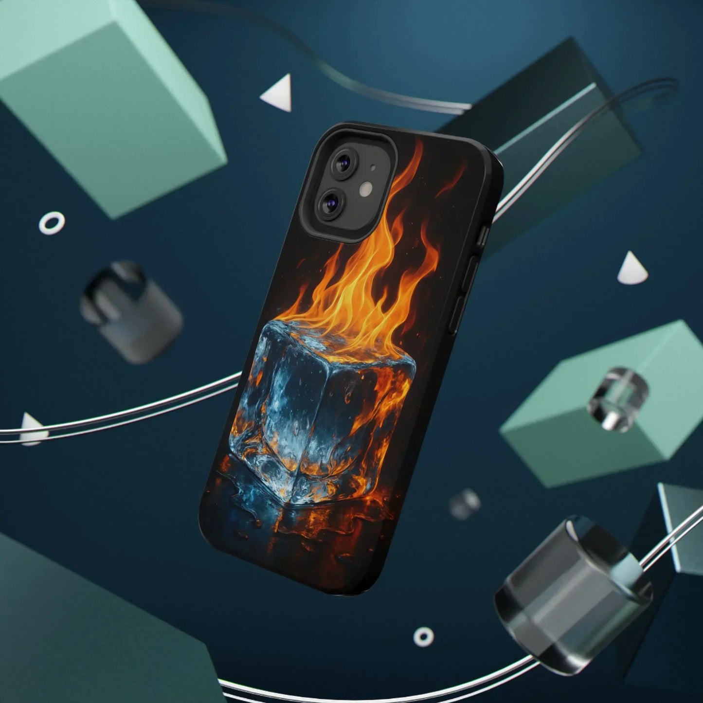 Flame Ice Phone Case for iPhone 12-16 and Samsung Galaxy S21-S22 - KarArmDesign