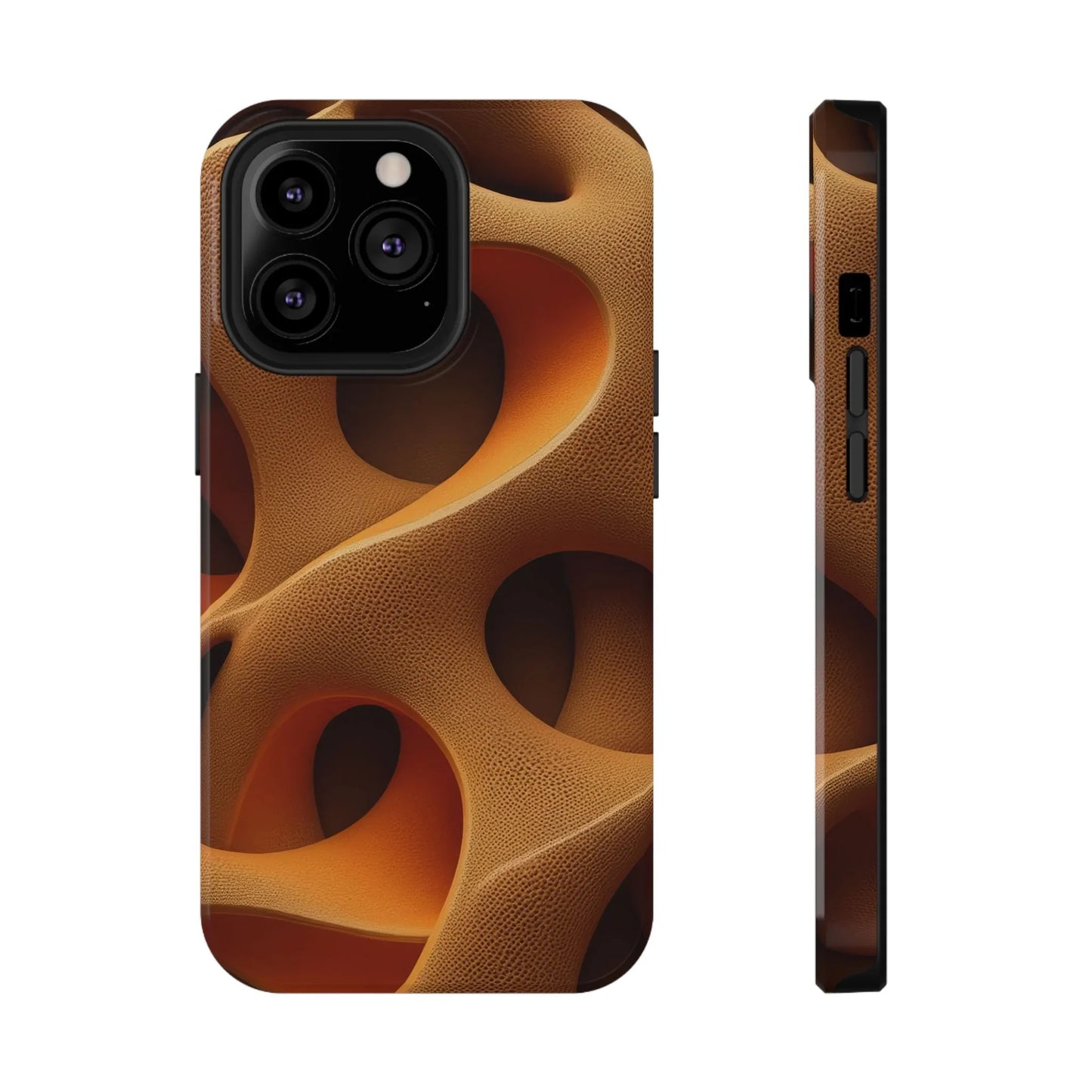 Amber Flow Phone Case for iPhone 11-17 and Samsung Galaxy S21-S22 Models - KarArmDesign