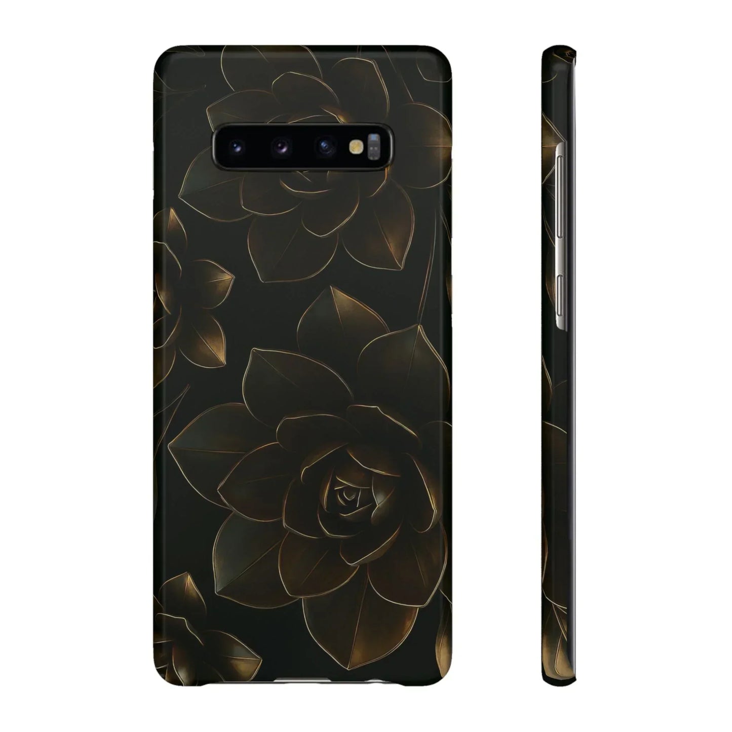 Metal Flower Phone Case for iPhone 7-16 and Galaxy S10-S24 Models - KarArmDesign