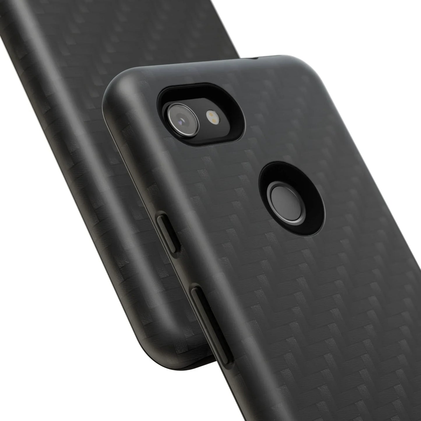 Black Carbon Phone Case Tough Case for iPhone 8-16 and Google Pixel up to 9 Models - KarArmDesign