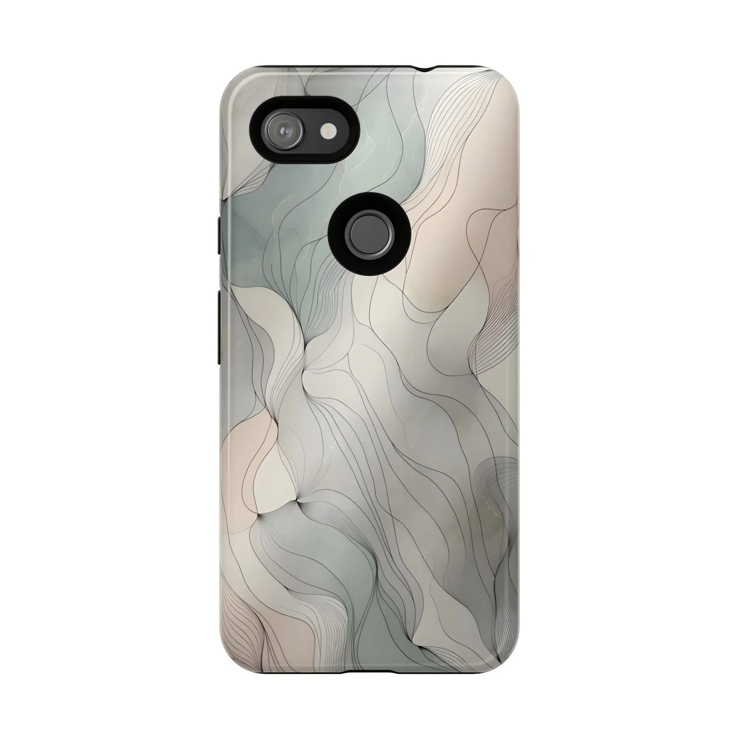 Pastel Wave Phone Case – Minimalist Design for iPhone & Pixel - KarArmDesign