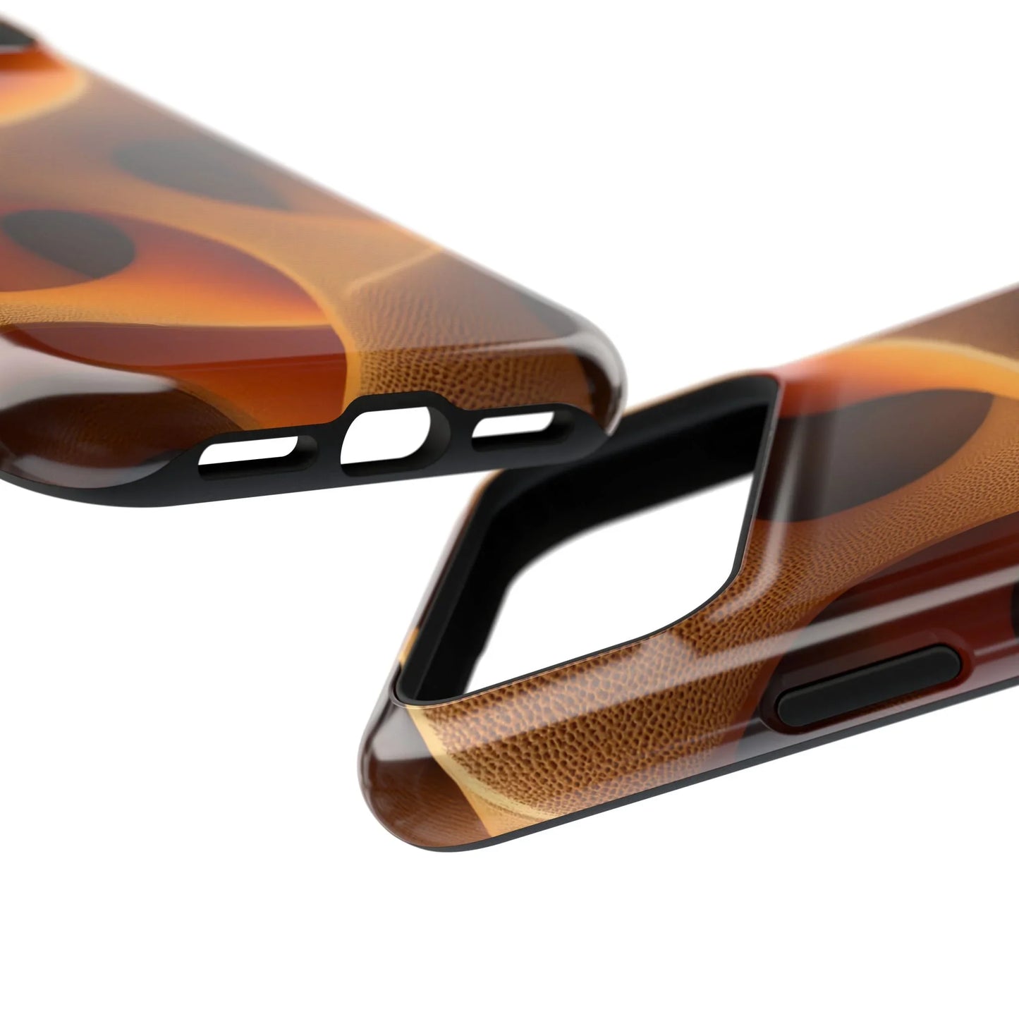 Amber Flow Phone Case for iPhone 11-17 and Samsung Galaxy S21-S22 Models - KarArmDesign