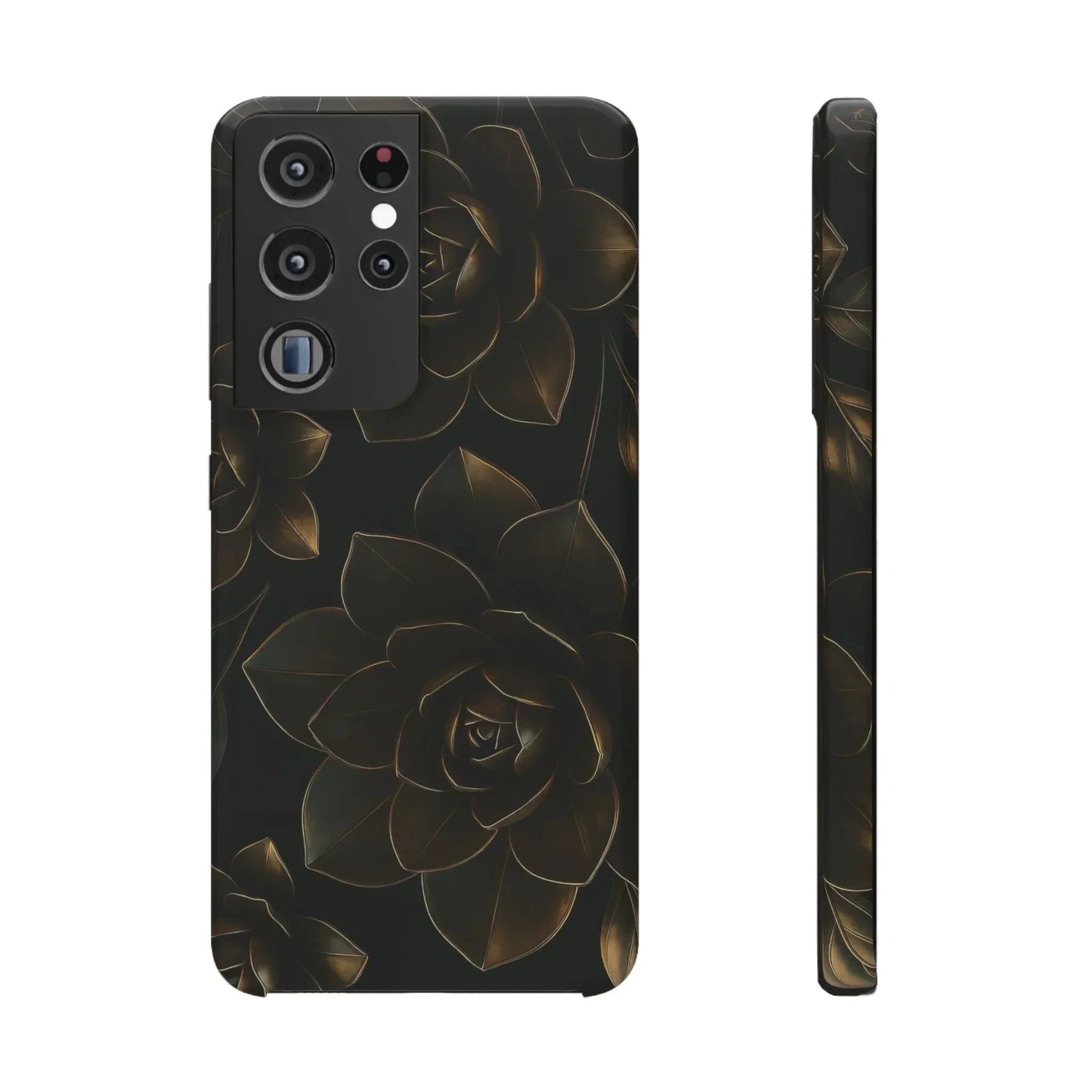 Metal Flower Phone Case for iPhone 7-16 and Galaxy S10-S24 Models - KarArmDesign