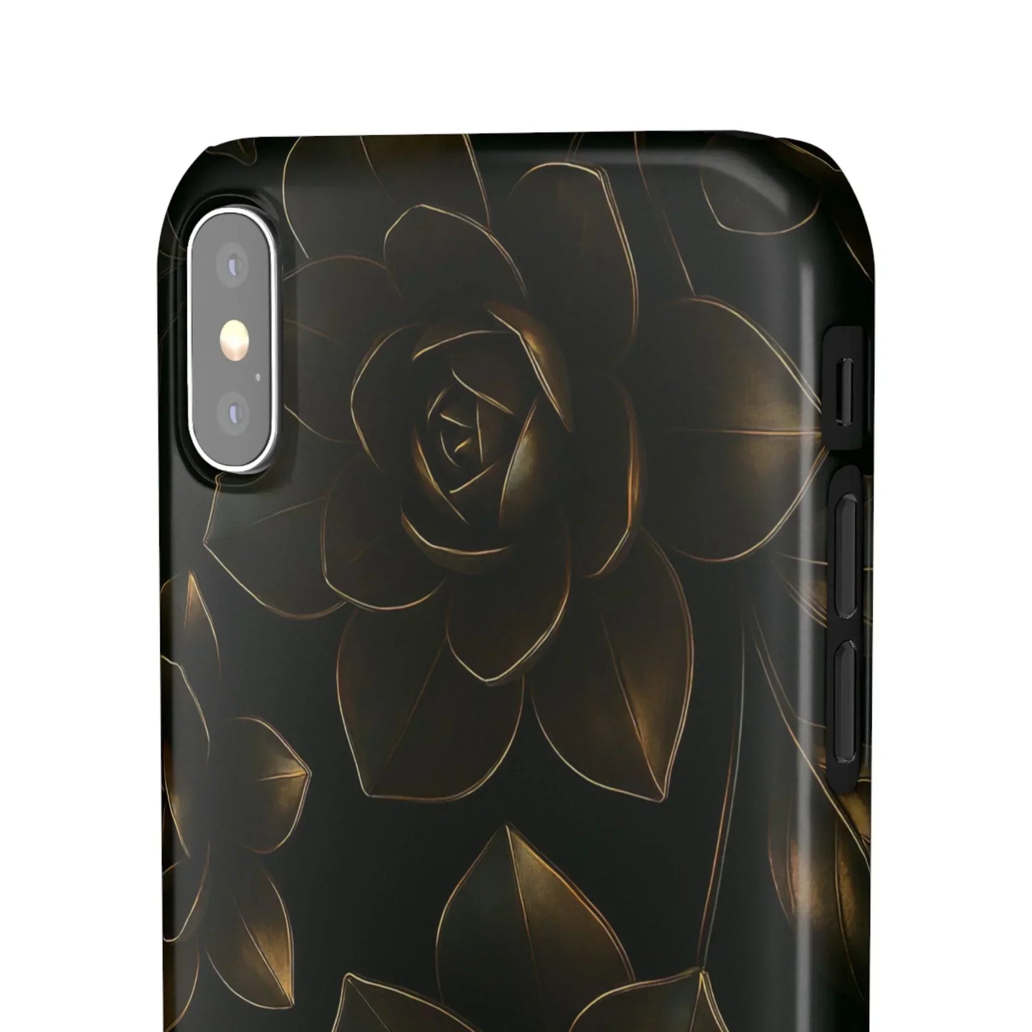 Metal Flower Phone Case for iPhone 7-16 and Galaxy S10-S24 Models - KarArmDesign