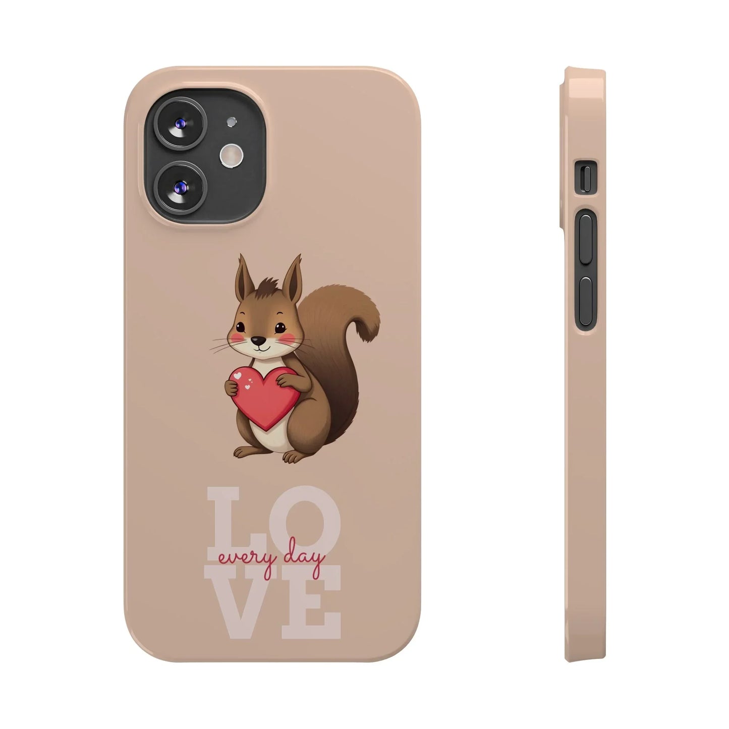 Cute Squirrel Phone Case for iPhone 7 to 16 Series Models - KarArmDesign